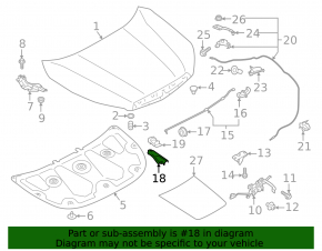 Subaru Forester 19-24 SK Hood Support Latch