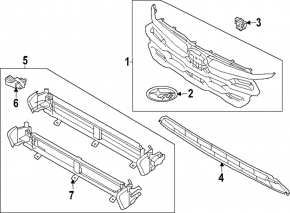 Subaru Crosstrek 2024-26 Front Bumper Lower Grille