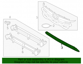 Subaru Crosstrek 2024-26 Front Bumper Lower Grille