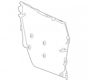 Lexus RX350 RX450h 10-15 black center console trim, scratched, lower right