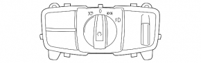 Light control BMW X1 F48 16-22 without fog lights, auto