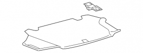 Trunk floor Lexus ES300h 13-18 hybrid black