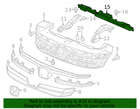 Honda Civic 11-15 grille bracket