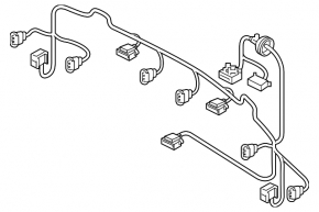 Audi Q5 80A 21-24 Rear Bumper Wiring for Parking Sensors, BSM, and Park Assist