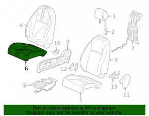 Honda Civic X FC 16-19 4D passenger seat without airbag, manual, gray cloth