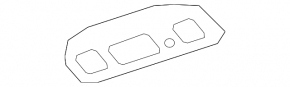 Ceiling light with cover rear right GMC Terrain 18- gray