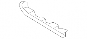 Rear bumper mount right Hyundai Elantra UD 11-16