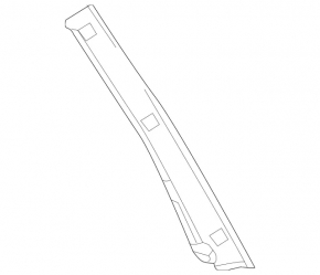 Upper left side trunk door trim Mercedes GLS-class X166 13-19 on the body