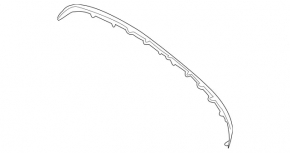 Molding lip rear bumper Mercedes GLC 300/350e 16-19 black