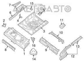 Nissan Sentra 13-19 Trunk Tray