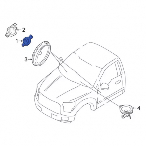 Front Panel Tweeter Left Ford Escape MK4 20-