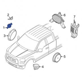 Front Panel Tweeter Left Ford Escape MK4 20-