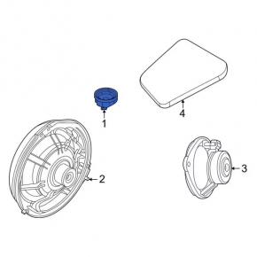 Front Panel Tweeter Left Ford Escape MK4 20-