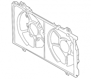 Diffuser radiator shroud bare Mazda 6 14-21 2.0, 2.5