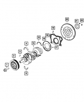 Left cylinder head assembly Dodge Challenger 11-12 3.6 ERB for grinding