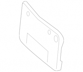 Platform for the number of the front bumper Mercedes CLA 14-16