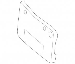 Platform for the number of the front bumper Mercedes CLA 14-16