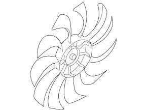 Left cooling fan impeller for Nissan Murano z51 09-14