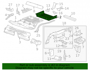 Cadillac ATS 13-18 trunk trough