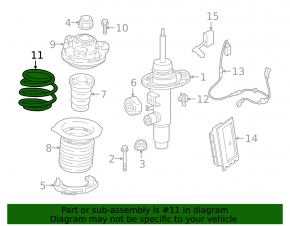 Front left spring BMW 3 G20 20-22 B58 AWD M-Sport