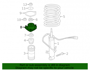 Rear right shock absorber support BMW X5 E70 07-13