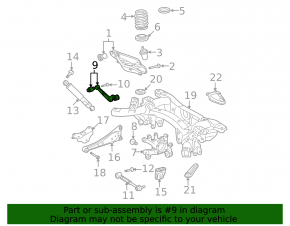 Upper rear left arm Toyota Rav4 13-18