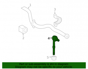 Rear stabilizer link right Toyota Rav4 13-18