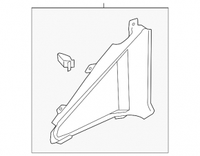 Right rear window trim panel for Audi A6 C7 12-18, beige, dry-cleanable, scratches