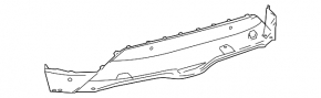 Rear bumper center lip for Toyota C-HR 18-23 Turkey built