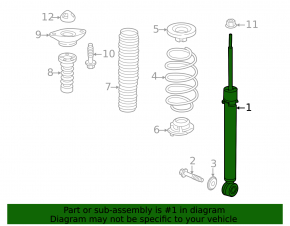 Rear shock absorber left Honda Civic XI FE/FL 22-