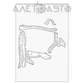 Left TV eyepiece for Toyota Highlander 11-13