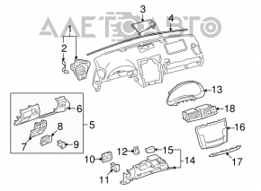 Left air duct Lexus IS250 IS300 IS350 06-06