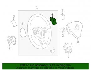 Right steering wheel controls for VW Tiguan 12-18