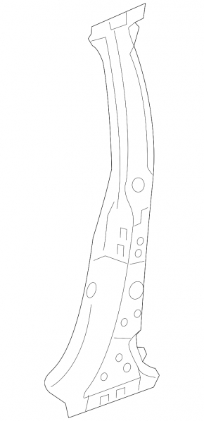 Body pillar center left Honda Clarity 18-21 usa