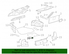 Spare tire carrier for Toyota Avalon 2012