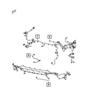 Jeep Cherokee KL 14-18 2.4 Cooling Fan Wiring
