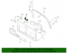 Rear Inner Handle Lexus GX470 03-09