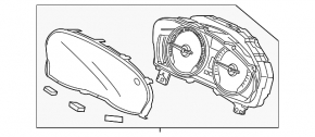 Instrument cluster Acura MDX 14-15