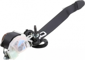Seat belt, 3rd row, left, Nissan Pathfinder 13-20, black