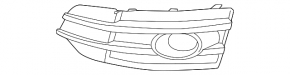 Front bumper grille right Audi Q5 8R 13-17 without radar