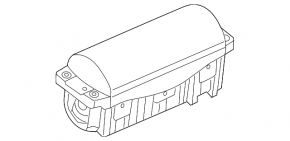 Passenger airbag in the dashboard of the Audi A3 22-26