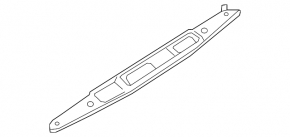 Lower trunk door molding for the Infiniti QX50 19-25