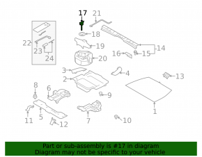 Spare Wheel Mount Subaru Impreza WRX GH 08-14