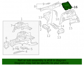 Mercedes GLC 16-20 battery mount