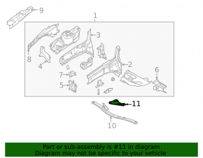 Front subframe burdock right Ford C-max MK2 13-18