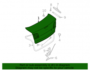 Mazda3 03-09 trunk lid