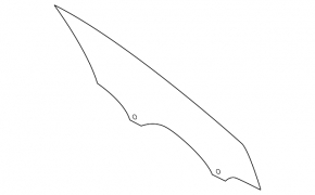 Front right door glass Ford Focus mk3 11-18