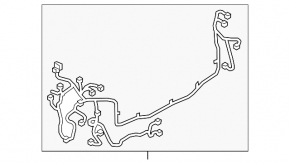 Mazda 6 13-17 usa keyless rear bumper wiring, no bsm