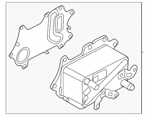 Land Rover Discovery 17-23 3.0 MHEV Engine Oil Cooler