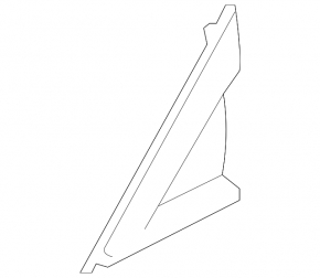 Right triangle fender molding for Jaguar I-Pace 22-23 chrome